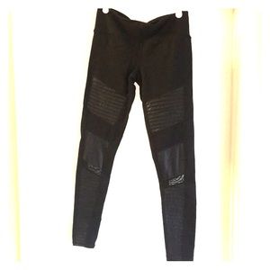 Alo Black Moto Leggings